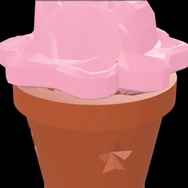 Rosy Flower Pot